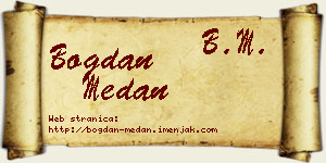 Bogdan Medan vizit kartica